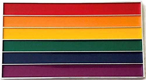 Rainbow Pride Flag Car Emblem - LGBTQ+ Chrome Plated Peel & Stick Decal with Strong Adhesive | Perfect for Car, Truck, Laptop & LGBTQ Pride Events