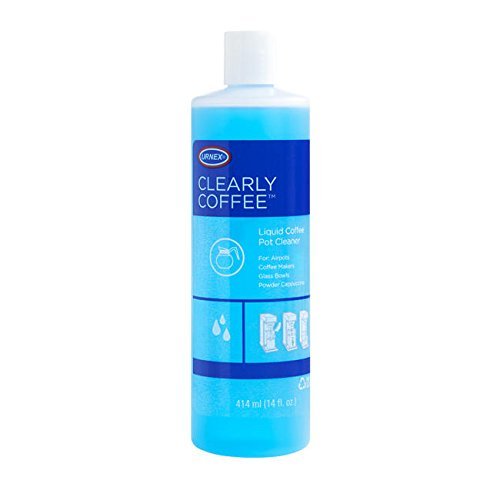 Urnex Clearly Coffee Liquid Cleaner - 12 Pack | Professional Coffee Machine Descaler & Cleaner | Removes Coffee Oils & Residue | Ideal for Espresso Machines, Drip Coffee Makers & Keurig Brewers