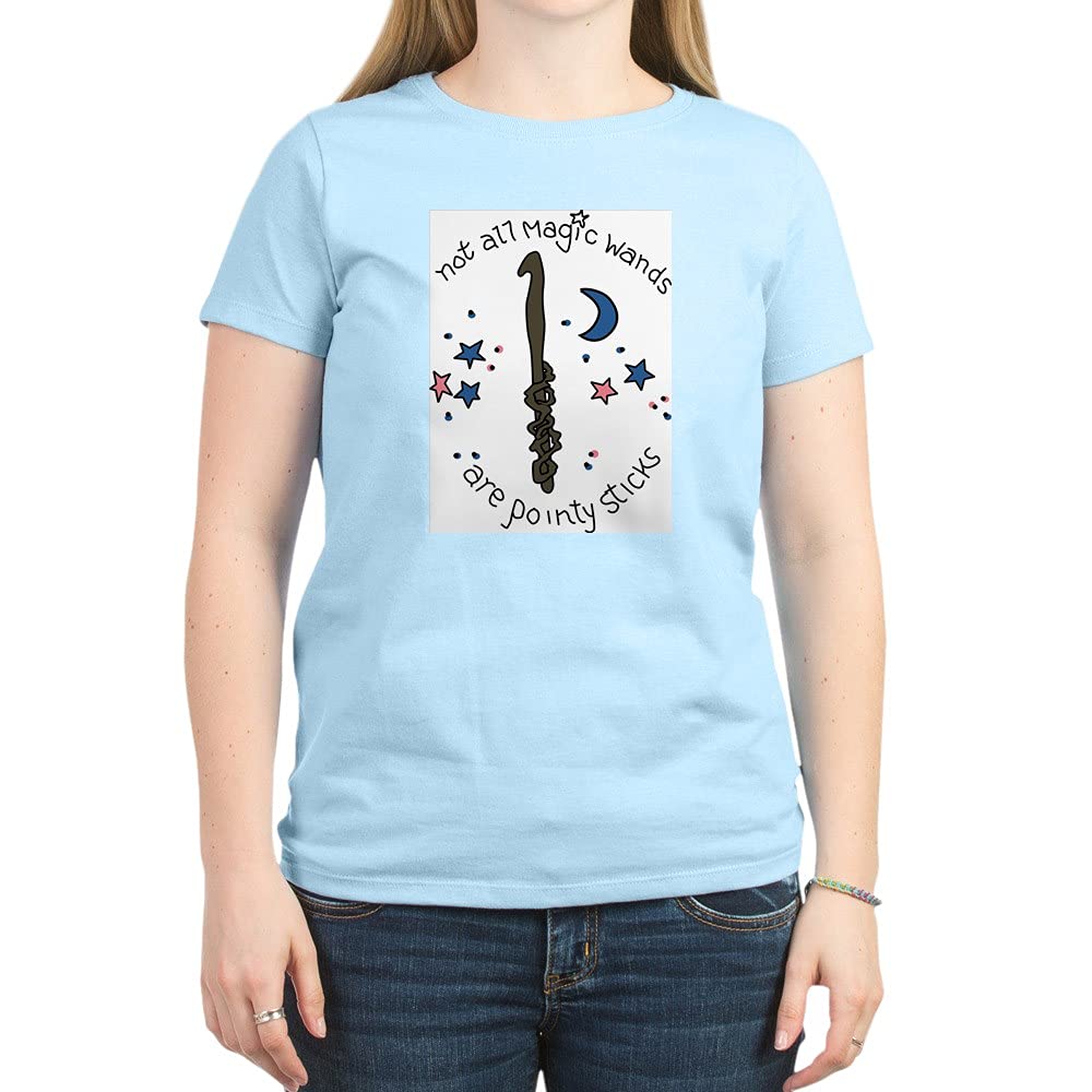 Crochet Hook Magic Wand T-Shirt - Funny Crochet Lover Gift - Soft Cotton Crew Neck Tee for Women & Men - Perfect for Crafters, Yarn Enthusiasts & Knitting Parties