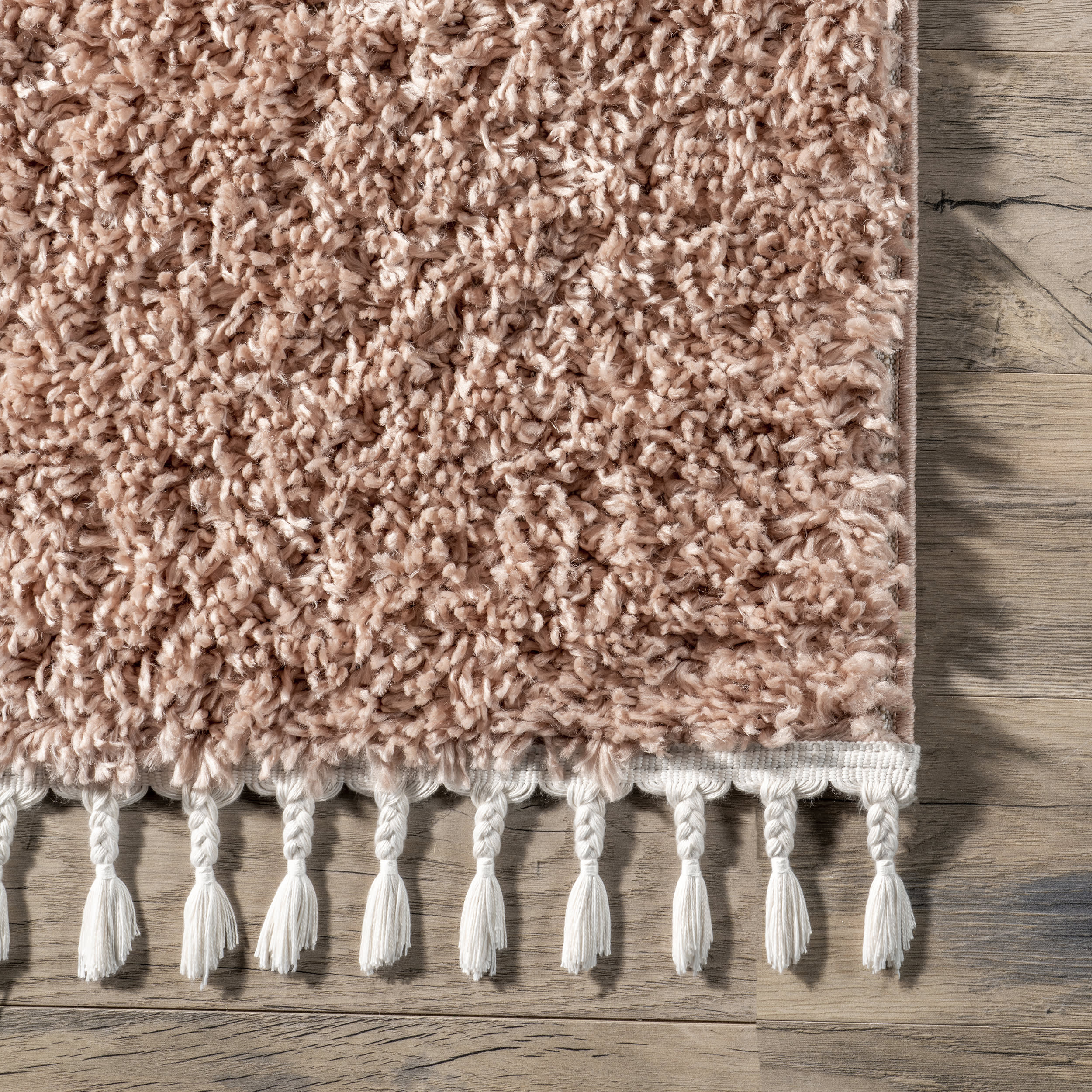 Dream Solid Shag Rug - Soft Plush Pink Area Carpet for Living Room, Bedroom & Nursery | Cozy Home Decor for Modern Interiors