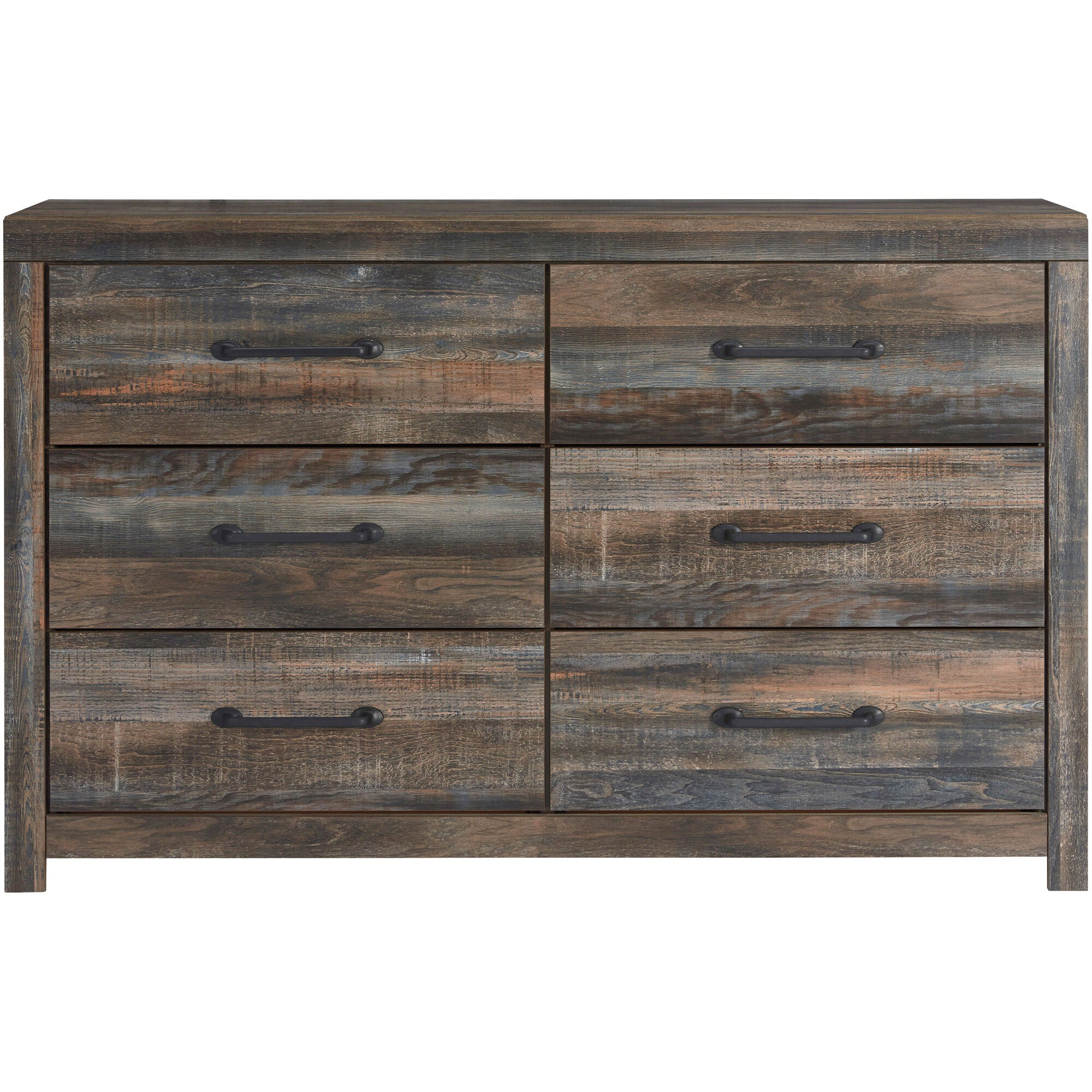Drystan 6-Drawer Dresser for Bedroom - Solid Wood Chest of Drawers with Metal Handles - Perfect for Bedroom Storage and Organization