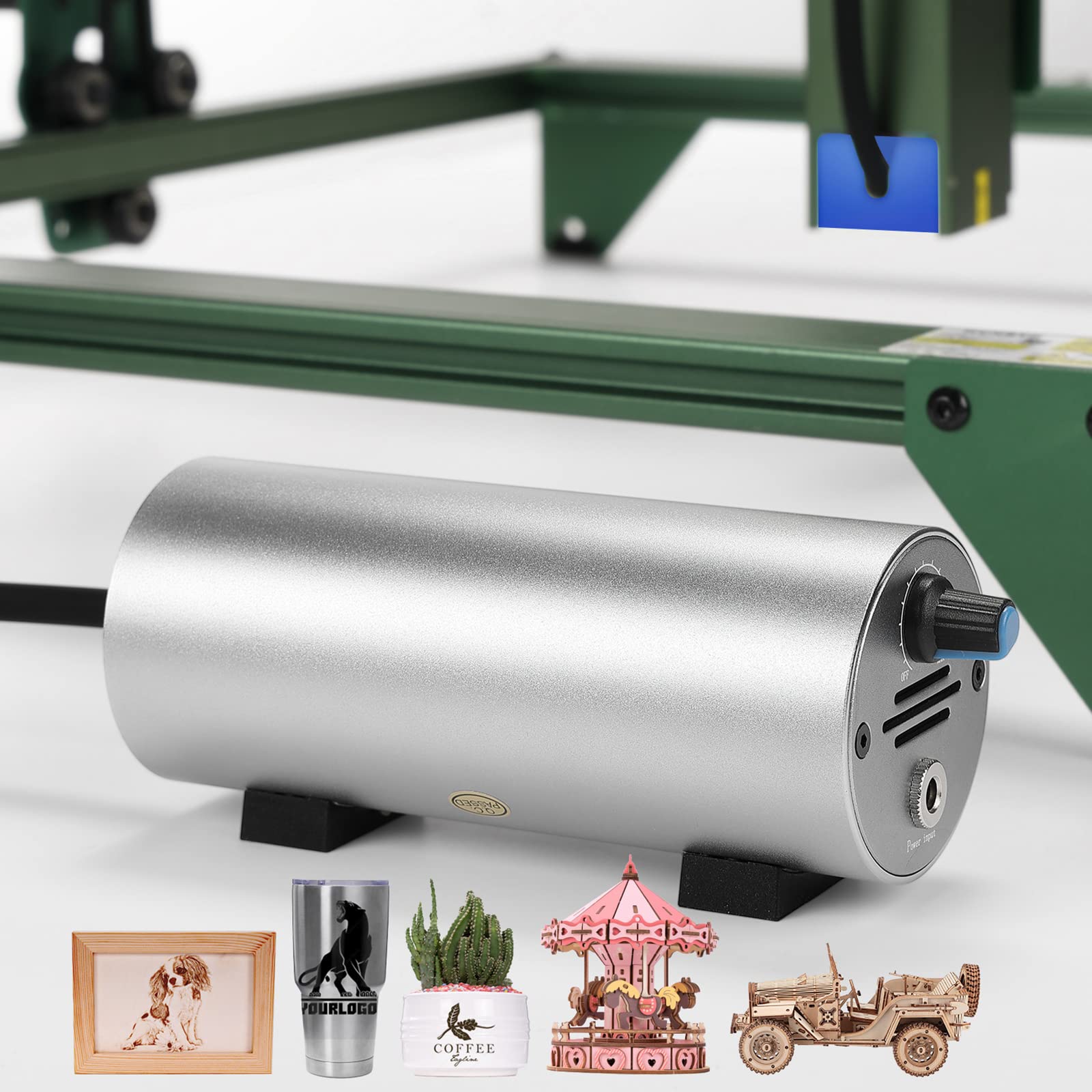 MUNBYN Air Assist Kit for Laser Cutter & Engraver - 30L/min High Output Air Pump Compatible with Atomstack, Wood & Acrylic Engraving - Perfect for DIY Crafts, Sign Making & Precision Laser Cutting Projects