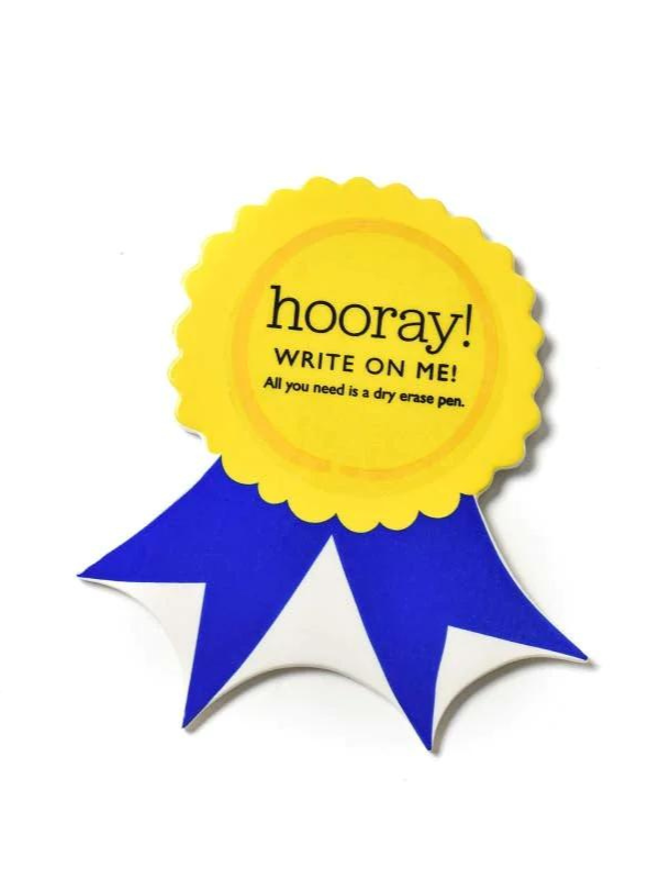 Happy Everything Big Blue Ribbon Attachment - Premium Gift Wrapping Accessory for Birthdays, Weddings & Party Decorations
