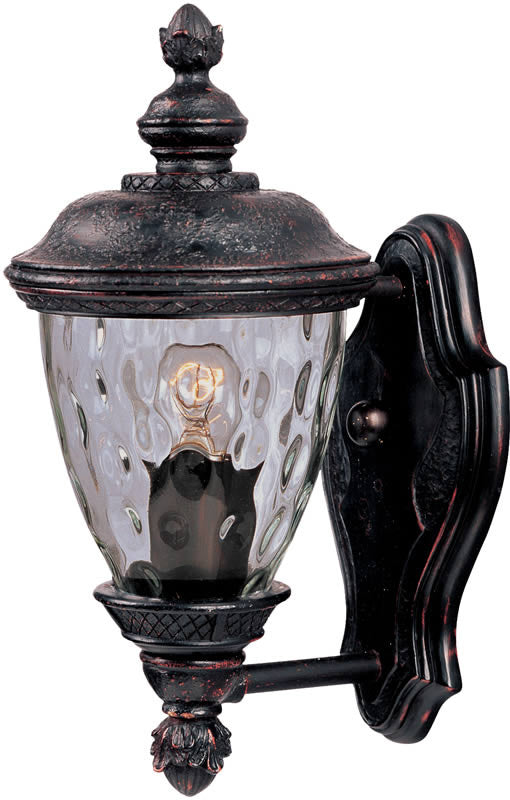 13H Carriage House Die Cast Aluminum 1 Light Outdoor Wall Mount Sconce - Oriental Bronze Finish for Porch, Patio, and Garden Lighting