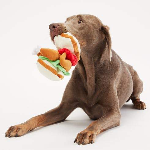 **$18 ONLY: BarkShop Nana's Leftover Sammy Dog Plush Toy – Soft & Durable Chew Toy for Small & Large Dogs – Perfect for Playtime, Training & Cuddling**