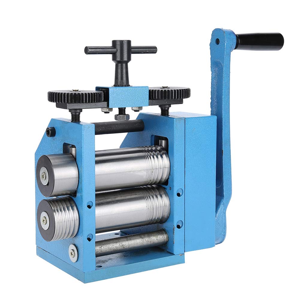 Professional Jewelry Rolling Mill Machine - Durable Steel Iron Rolls with Powder Coating for Cold Rolling Metal Processing | Perfect for Jewelry Making, Metal Crafting & DIY Projects