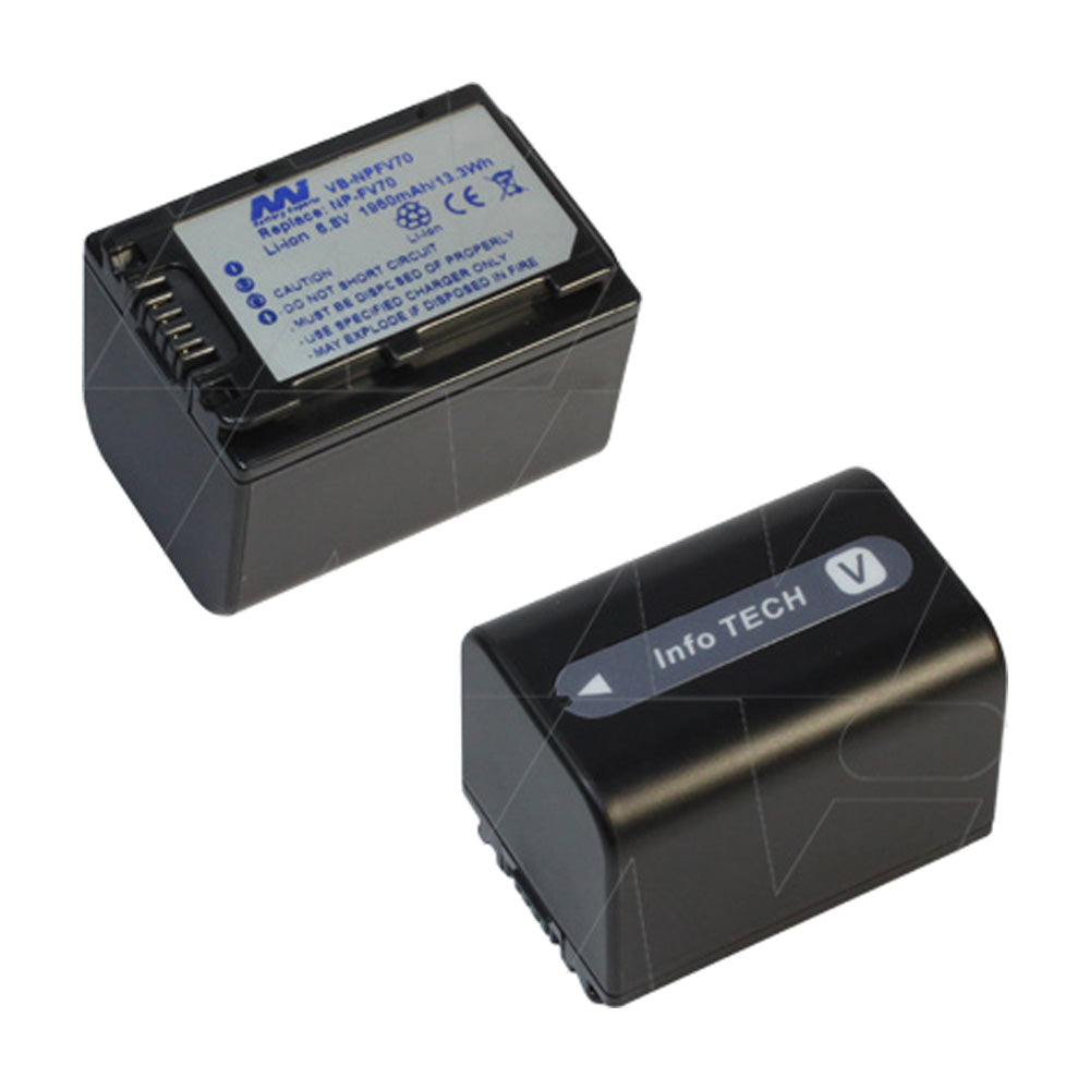 6.8V 1960mAh Replacement Li-ion Battery for Sony Camcorder - Perfect for Travel Vlogging & Outdoor Filming