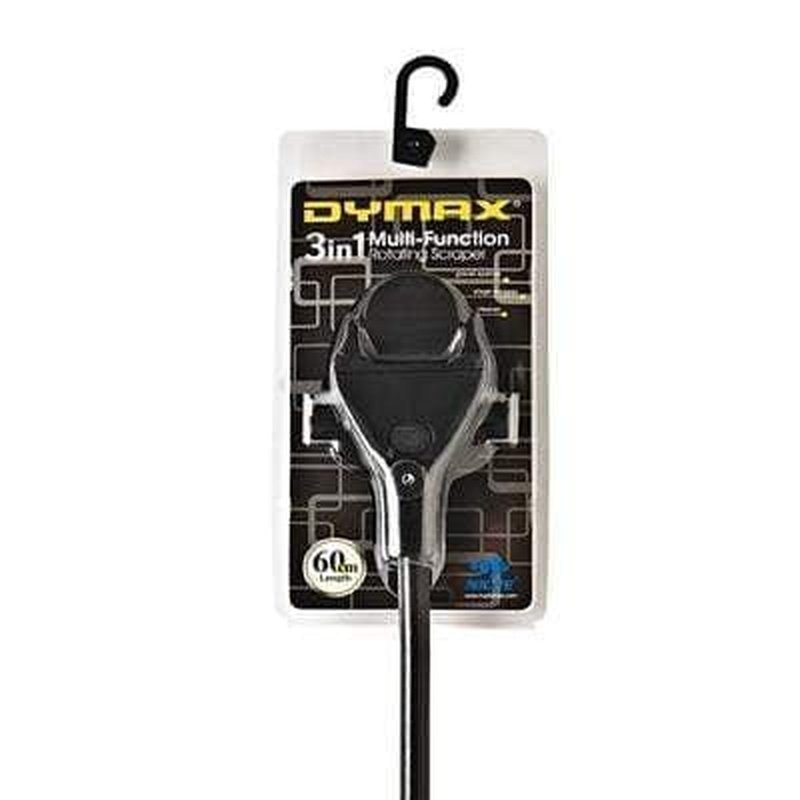 Dymax 3-in-1 Multi-Function Rotating Scraper - 60cm Extendable Cleaning Tool for Windows, Tiles, and Cars | Perfect for Home, Office, and Auto Detailing