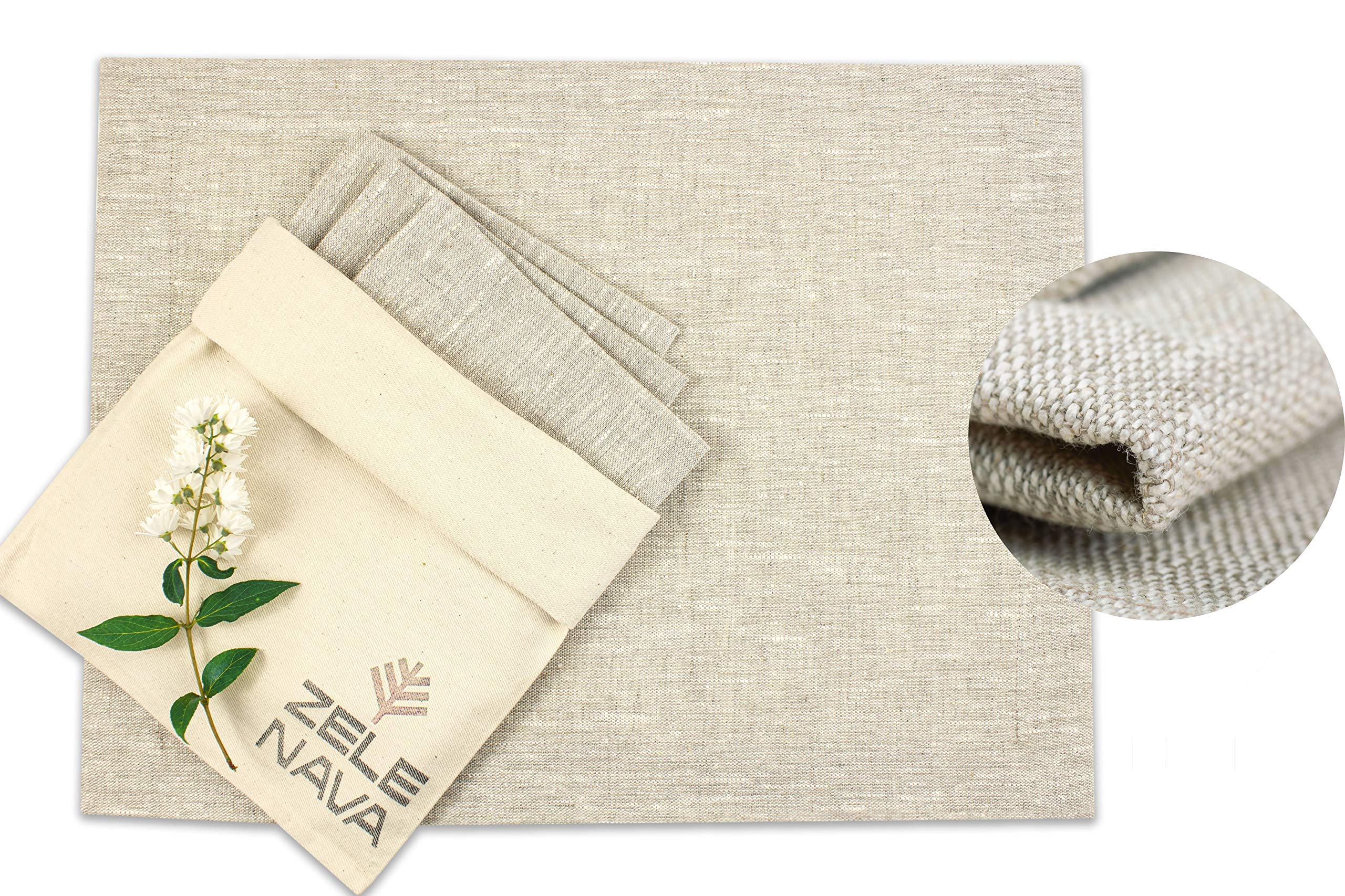 Premium Linen Placemats Set of 4 - 15