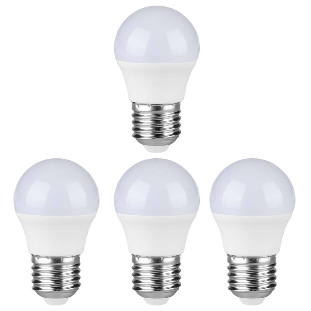 4-Pack E27 LED Bulbs 4.5W Non-Dimmable (40W Equivalent) - Energy Saving Light Bulbs for Home, Office, Bedroom, Living Room Lighting