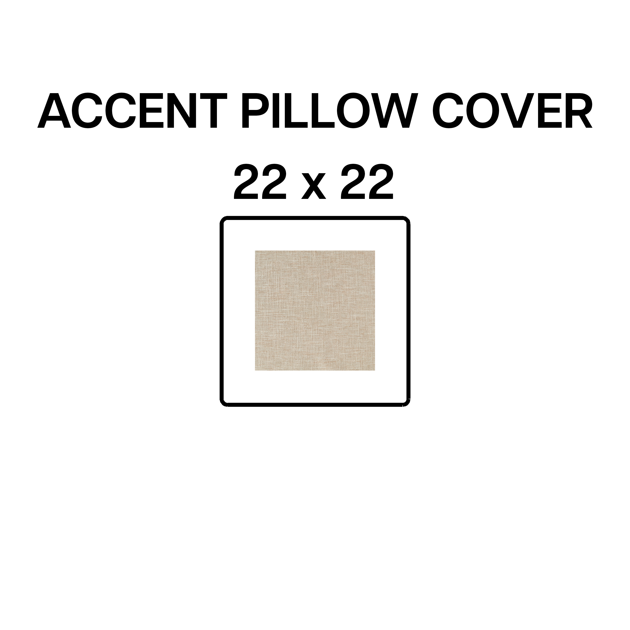 22x22 Inch Decorative Seashell Accent Pillow Cover BP 643 32 - Soft Throw Pillow Case for Sofa, Bed, Living Room & Home Decor