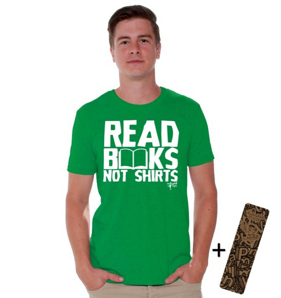 Funny Read Books Not Shirts T-Shirt - White Quote Graphic Tee for Book Lovers & Readers - Perfect Gift for Bookworms, Librarians & Bibliophiles - Great for Reading Clubs, Book Fairs & Literary Events