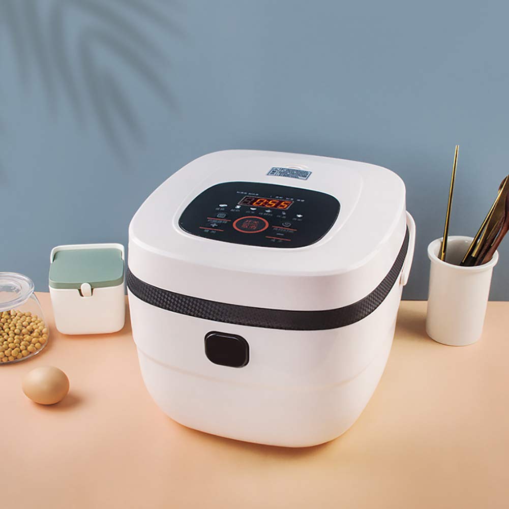 XINX 5L White Multifunctional Rice Cooker & Steamer - 8 Cooking Programs, Premium Inner Pot, Timer & Keep Warm Function - Perfect for Family Meals (Up to 8 People) - Ideal for Rice, Soup, Steaming & Slow Cooking
