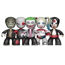 Suicide Squad Mini Mezco Mini Figure Box Set - DC Comics Collectible Action Figures for Display & Gifts