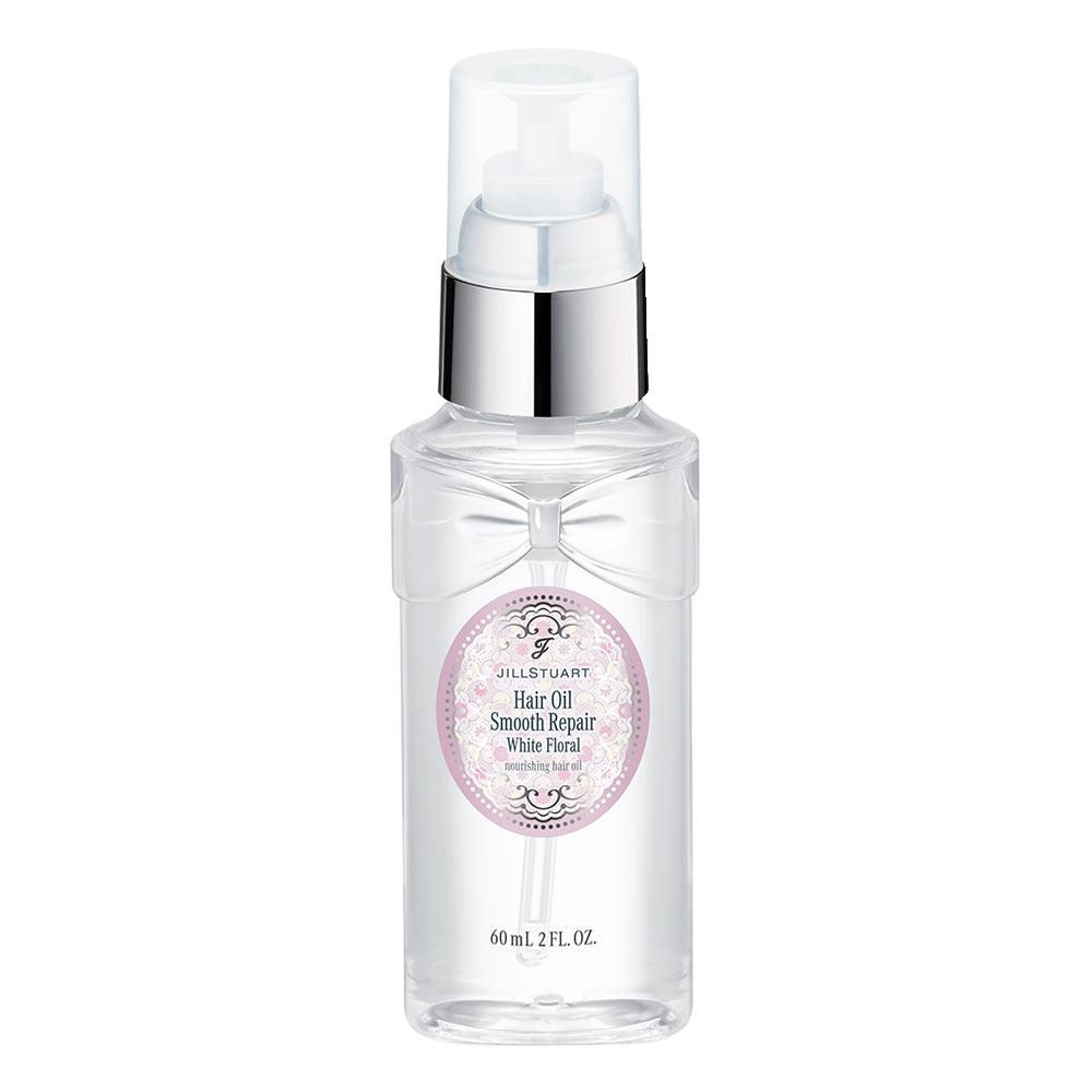 JILL STUART White Floral Hair Oil for Smoothing & Repair - Hydrating Hair Treatment for Dry, Damaged Hair | Perfect for Daily Use, Styling & Split Ends Care