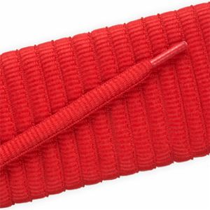 **Red Oval Athletic Shoelaces (2-Pair Pack) - Durable & Non-Slip for Running, Basketball & Casual Shoes**
