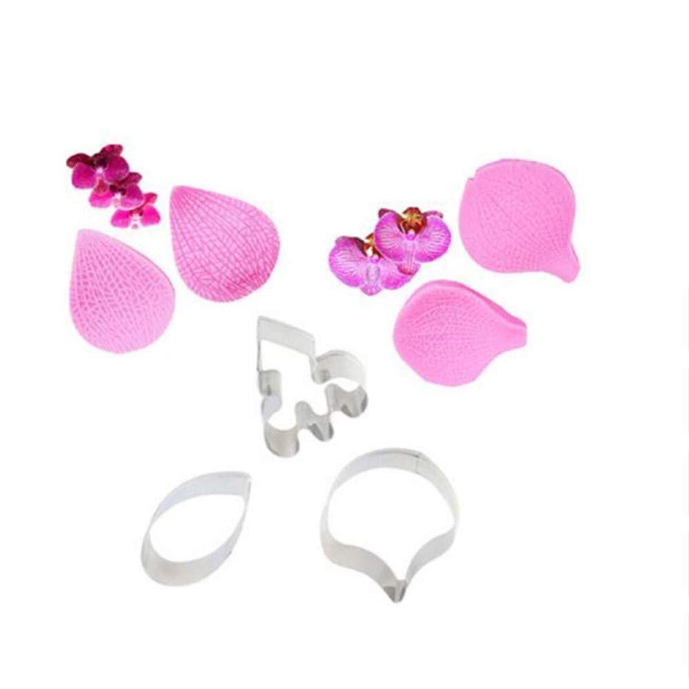Premium Stainless Steel Phalaenopsis Orchid Silicone Mold - Handmade Soap, Cake Decorating & Cookie Baking Tool (Style 02) - Perfect for DIY Crafts, Wedding Favors, and Gourmet Dessert Presentation