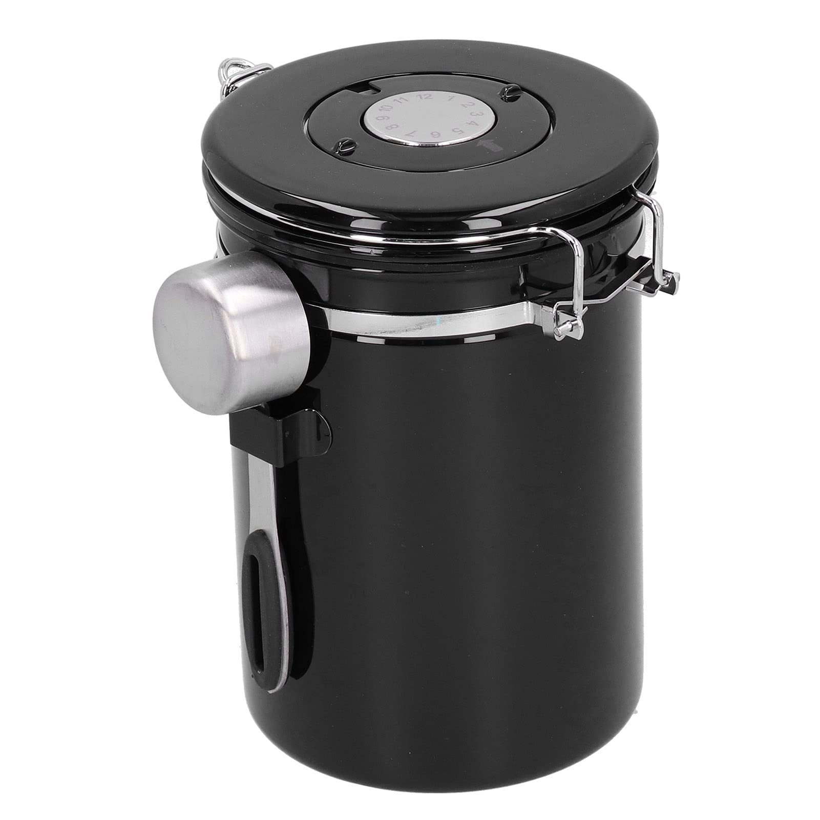 Stylish Airtight Coffee Storage Container - Premium Black Coffee Canister for Freshness | Perfect for Home, Office & Travel Use