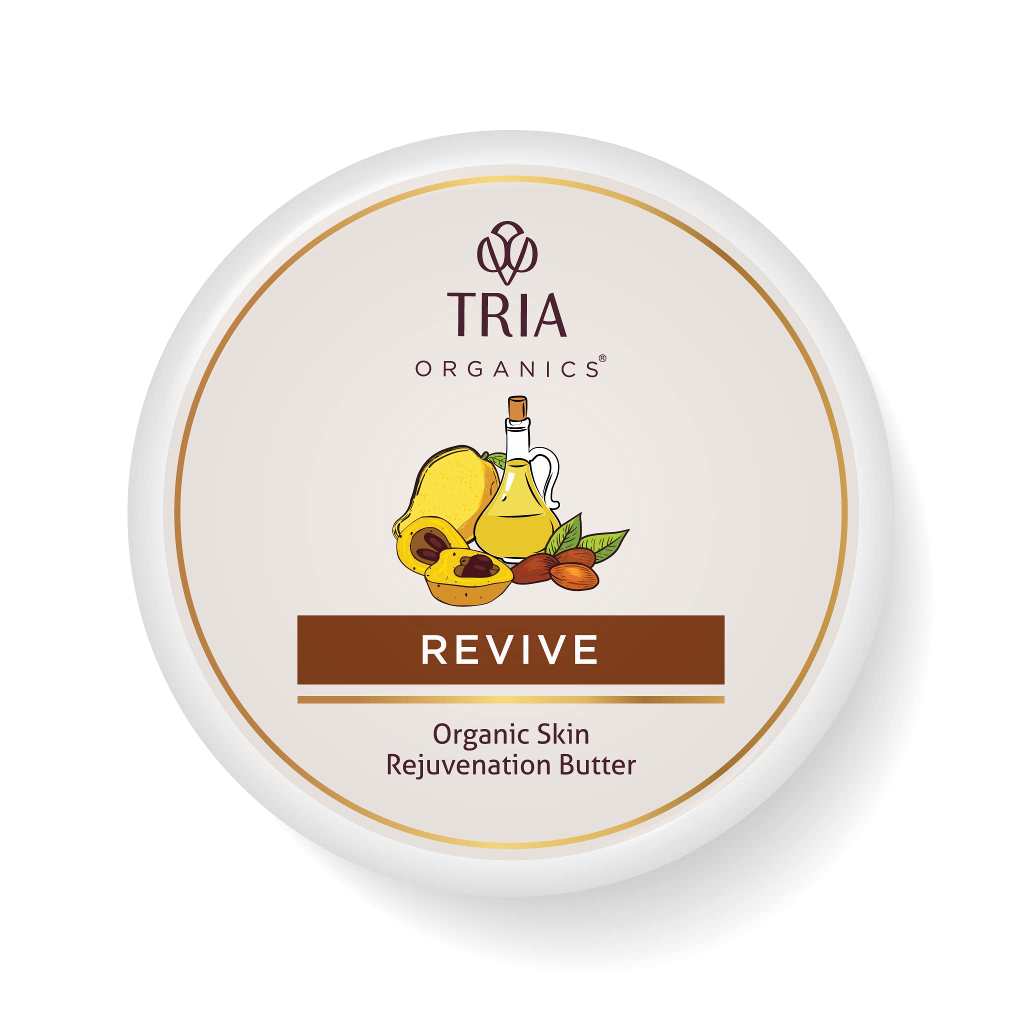 REVIVE Organic Skin Rejuvenation Body Butter with Mango Butter, Marula Butter & Jojoba Oil - Hydrating & Nourishing Moisturizer for Dry Skin - Perfect for Daily Use, After Shower & Nighttime Skincare Routine