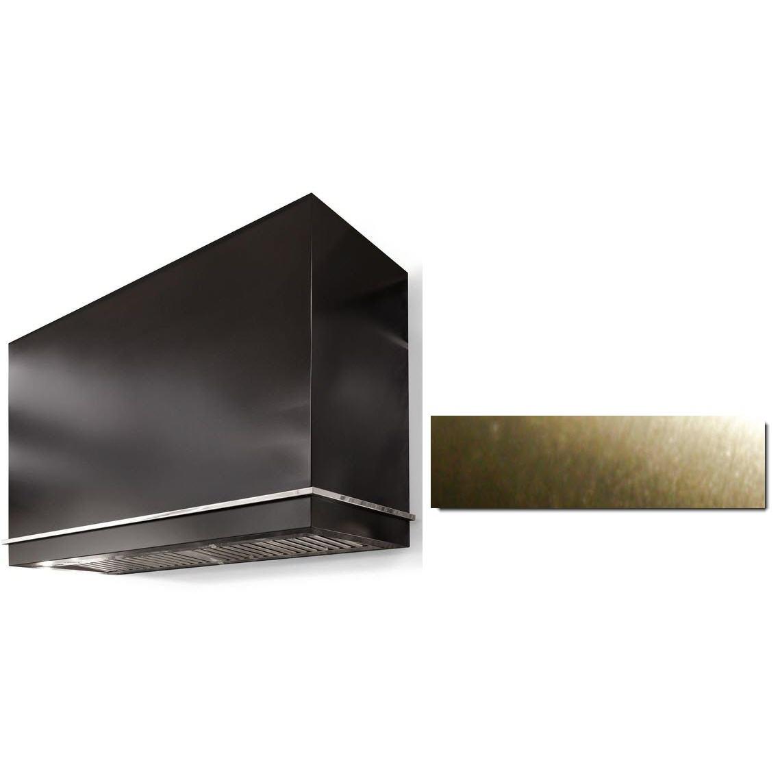 AGA 48 Inch Loge Series Wall Mount Range Hood AH4854LGEBLKAB - Powerful Stainless Steel Kitchen Vent Hood for Smoke & Odor Removal - Perfect for Modern Home Cooking & Grilling