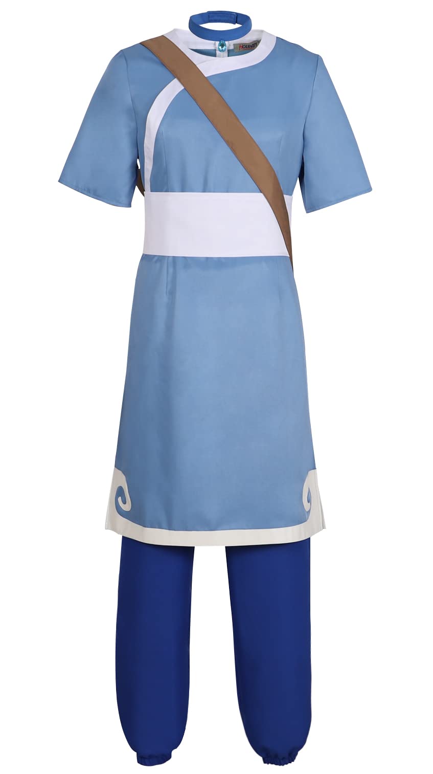 HOLRAN Anime Sokka Cosplay Costume Full Set - Avatar The Last Airbender Outfit for Halloween, Comic Con & Cosplay Events