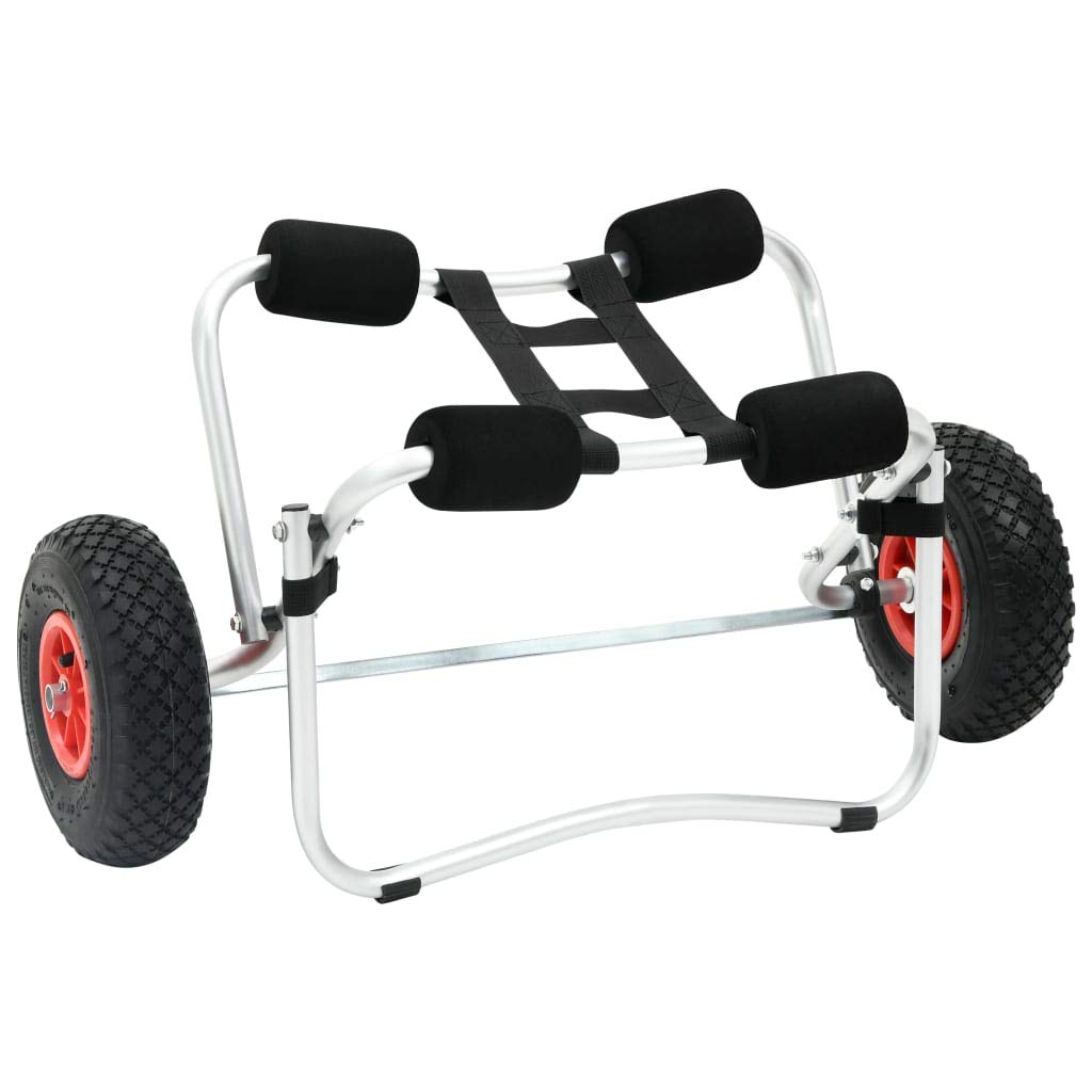 **Foldable Aluminum Kayak Cart - Universal Canoe & SUP Carrier - Lightweight Kayak Trolley for Easy Transport - Perfect for Paddleboards, Float Mats & Outdoor Water Sports**