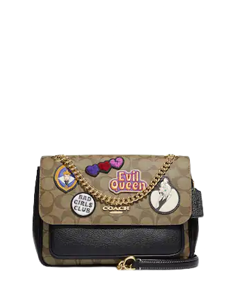 Coach Disney x Coach Klare Crossbody Bag 25 in Signature Canvas with Patches - Stylish Disney-Themed Handbag for Women, Perfect for Casual Outings, Travel & Disney Park Visits