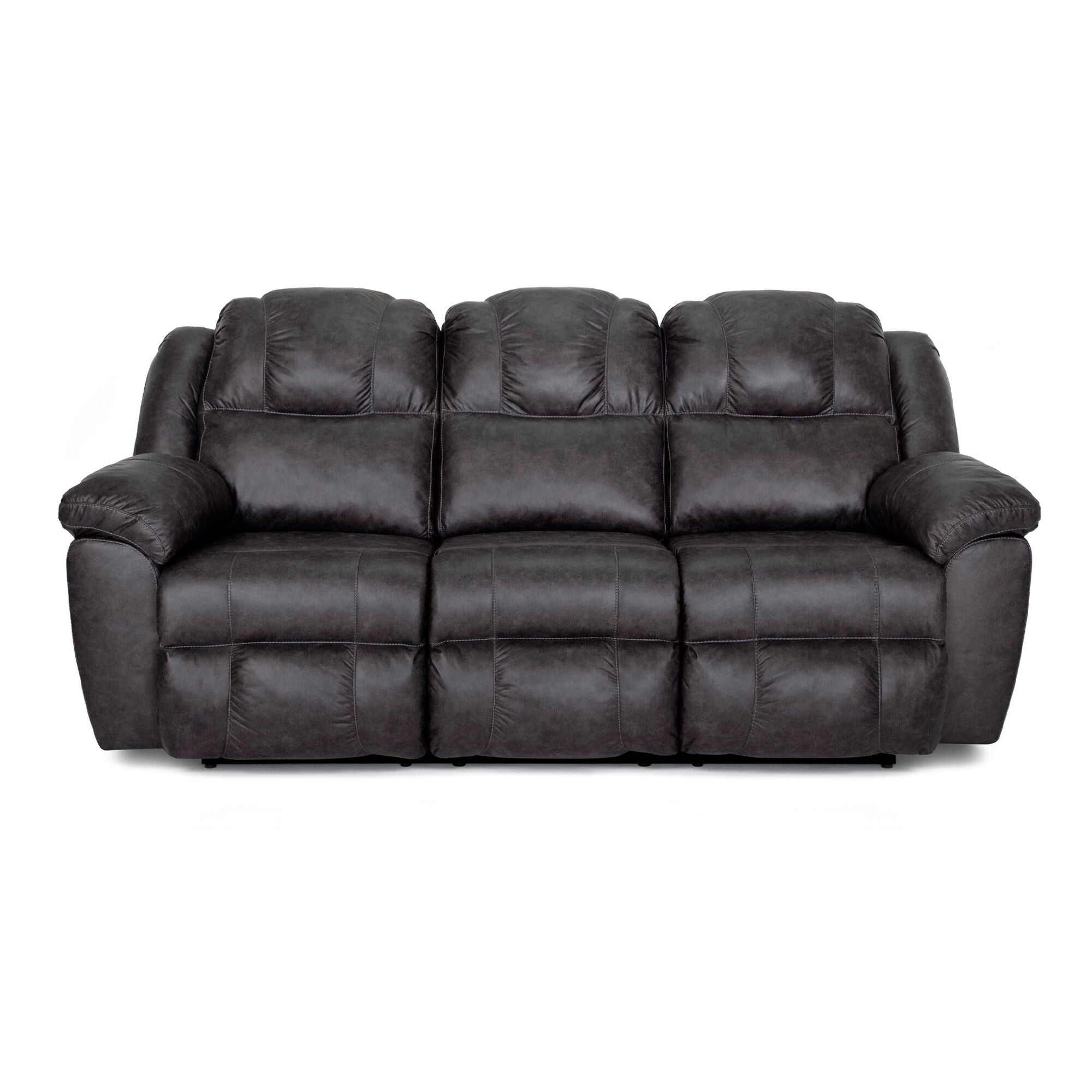 Rufford Reclining Sofa - Modern Comfortable Leather Recliner Couch for Living Room | Perfect for Home Theater, Family Lounge & Relaxation