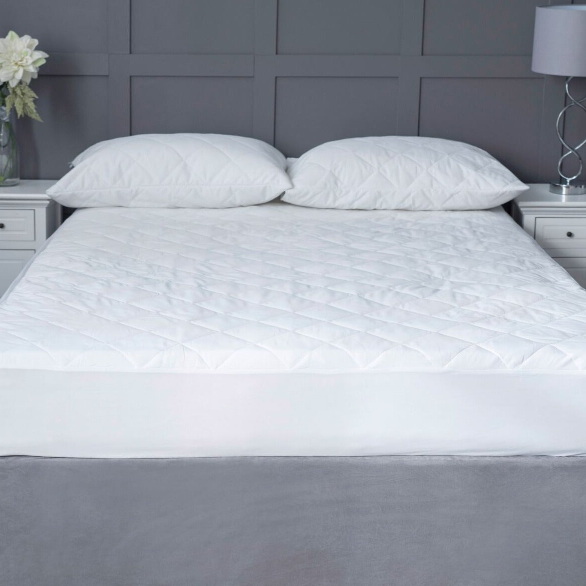 Belledorm Quilted Cotton Mattress Protector - Waterproof, Hypoallergenic, Breathable Bed Cover for Allergies & Spills - Perfect for Kids, Adults & Guest Rooms