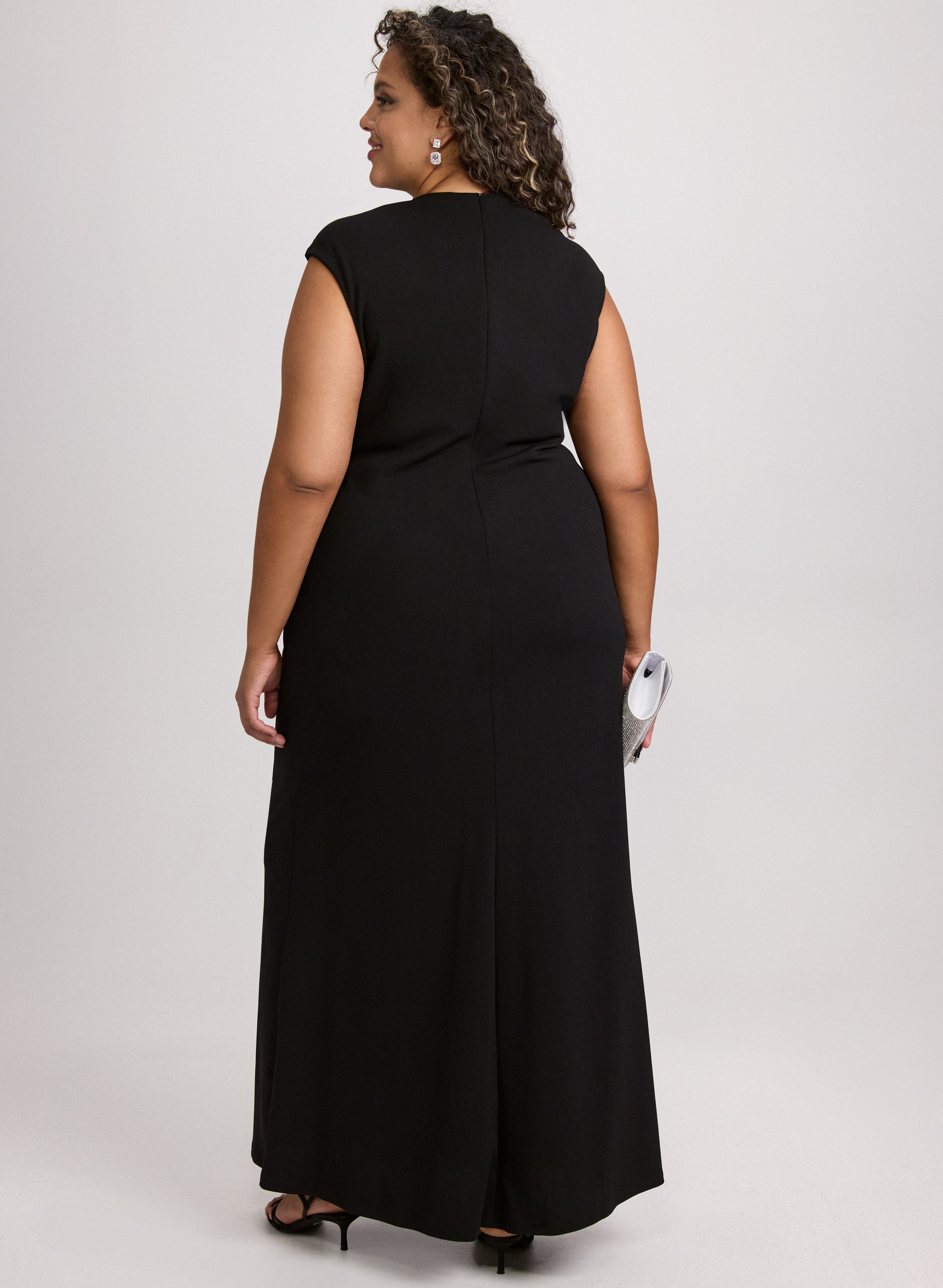 Elegant Crystal Embellished Party Dress for Women - Perfect for Evening Gala, Wedding Guest & Special Occasions