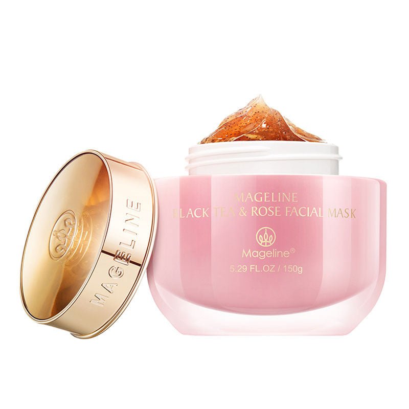 Premium Black Tea & Rose Facial Mask - Hydrating & Brightening for Glowing Skin | Perfect for Spa Nights & Self-Care Routines
