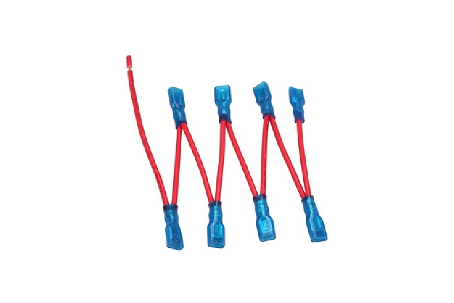 Bulldog Winch Multi Spade Switch Wire - Heavy Duty Electrical Connector for Off-Road Vehicles & Marine Applications