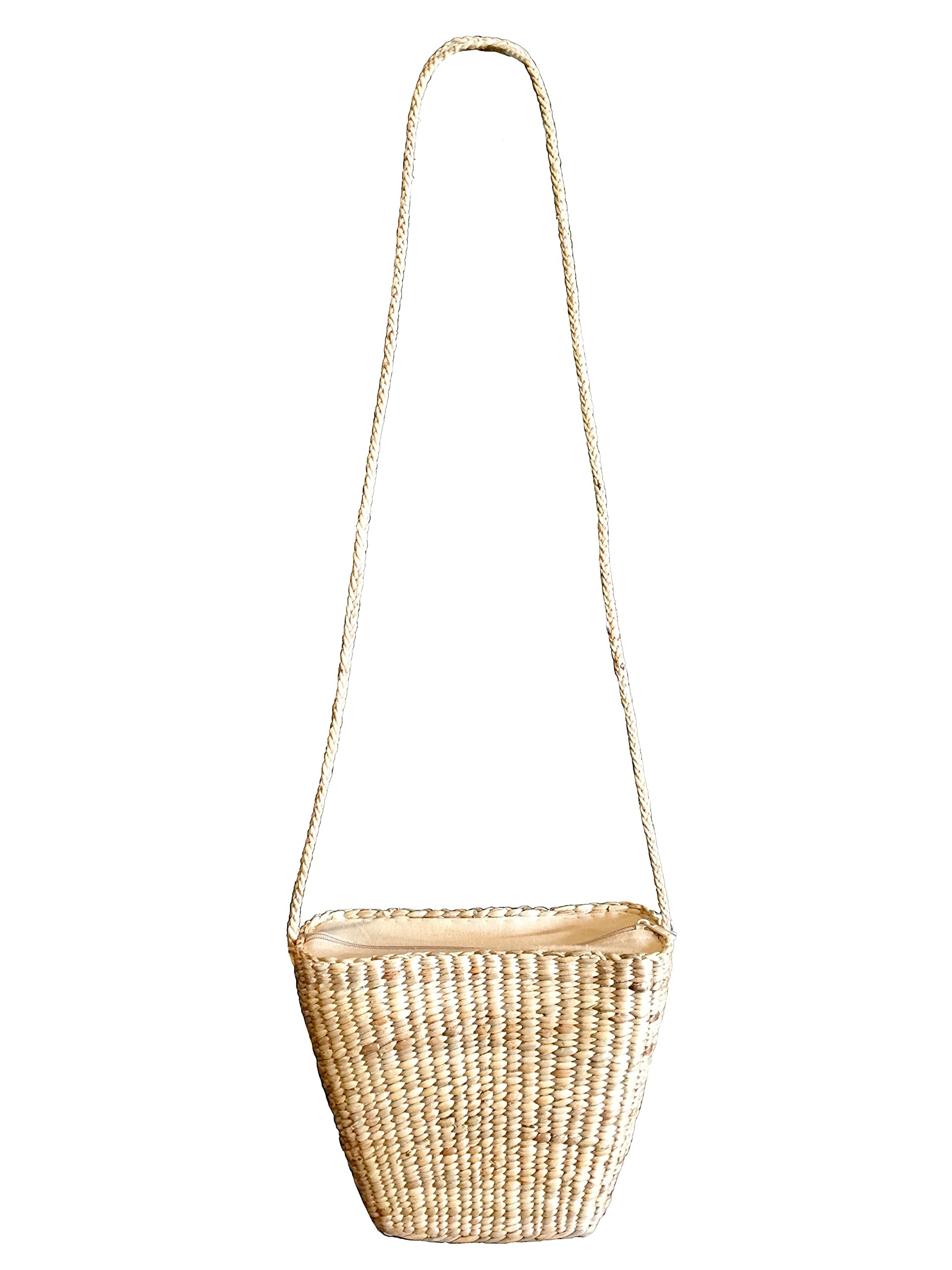 Handwoven Straw Crossbody Bag - Summer Beach Tote & Shoulder Purse for Women | Boho Chic Accessory for Vacation, Travel & Outdoor Activities