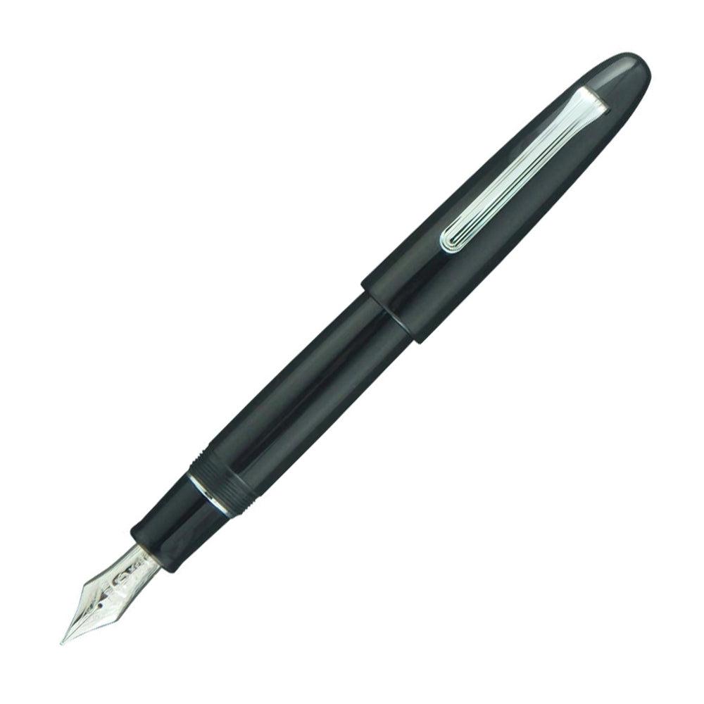 Sailor King of Pen (KOP) Fountain Pen - Premium Ebonite Body with Silver Accents for Luxury Writing & Calligraphy - Perfect for Gifts, Collectors & Office Use
