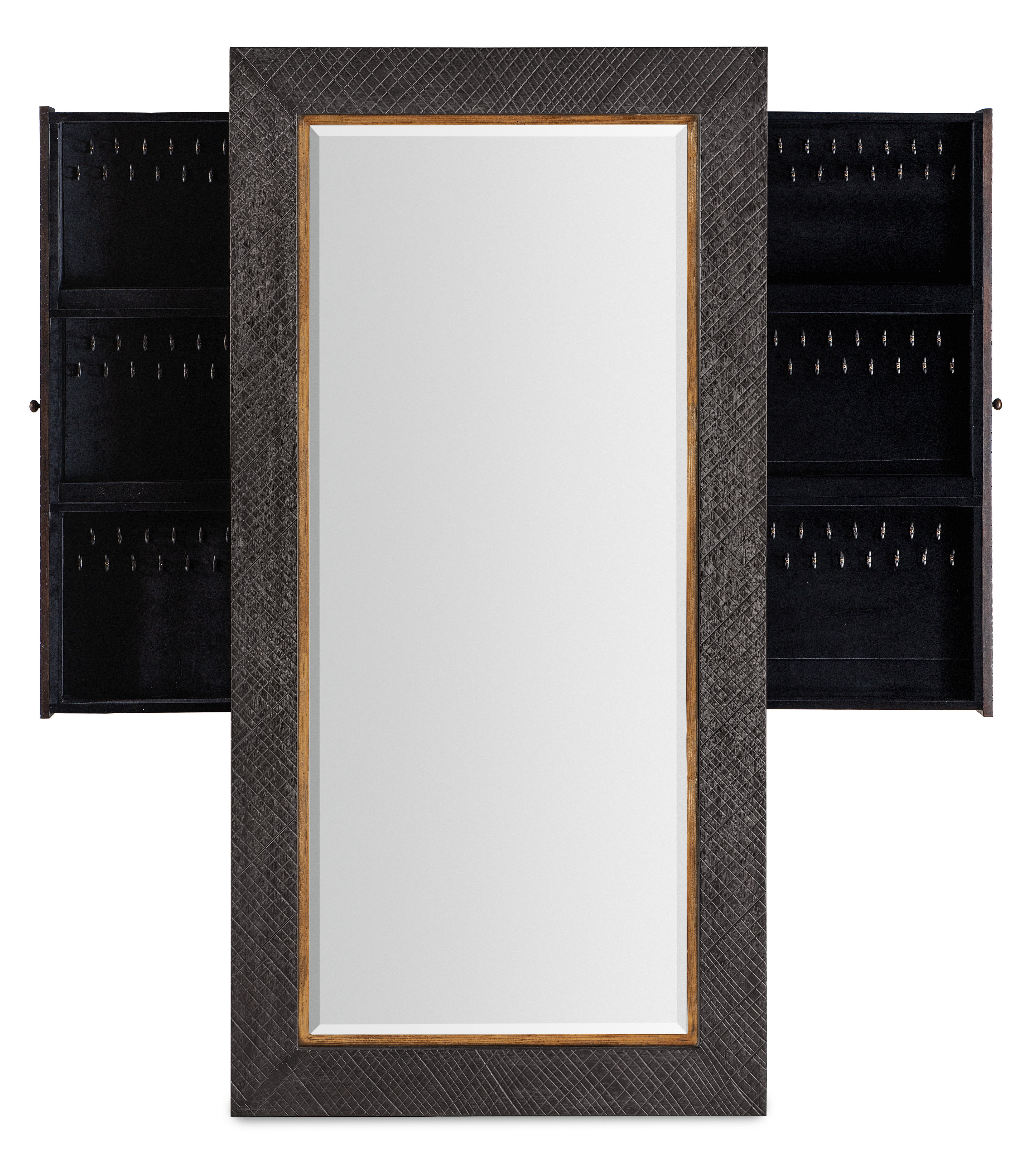 Big Sky Full-Length Floor Mirror with Jewelry Storage Compartment - Perfect for Bedroom Decor, Dressing Room & Vanity Organization