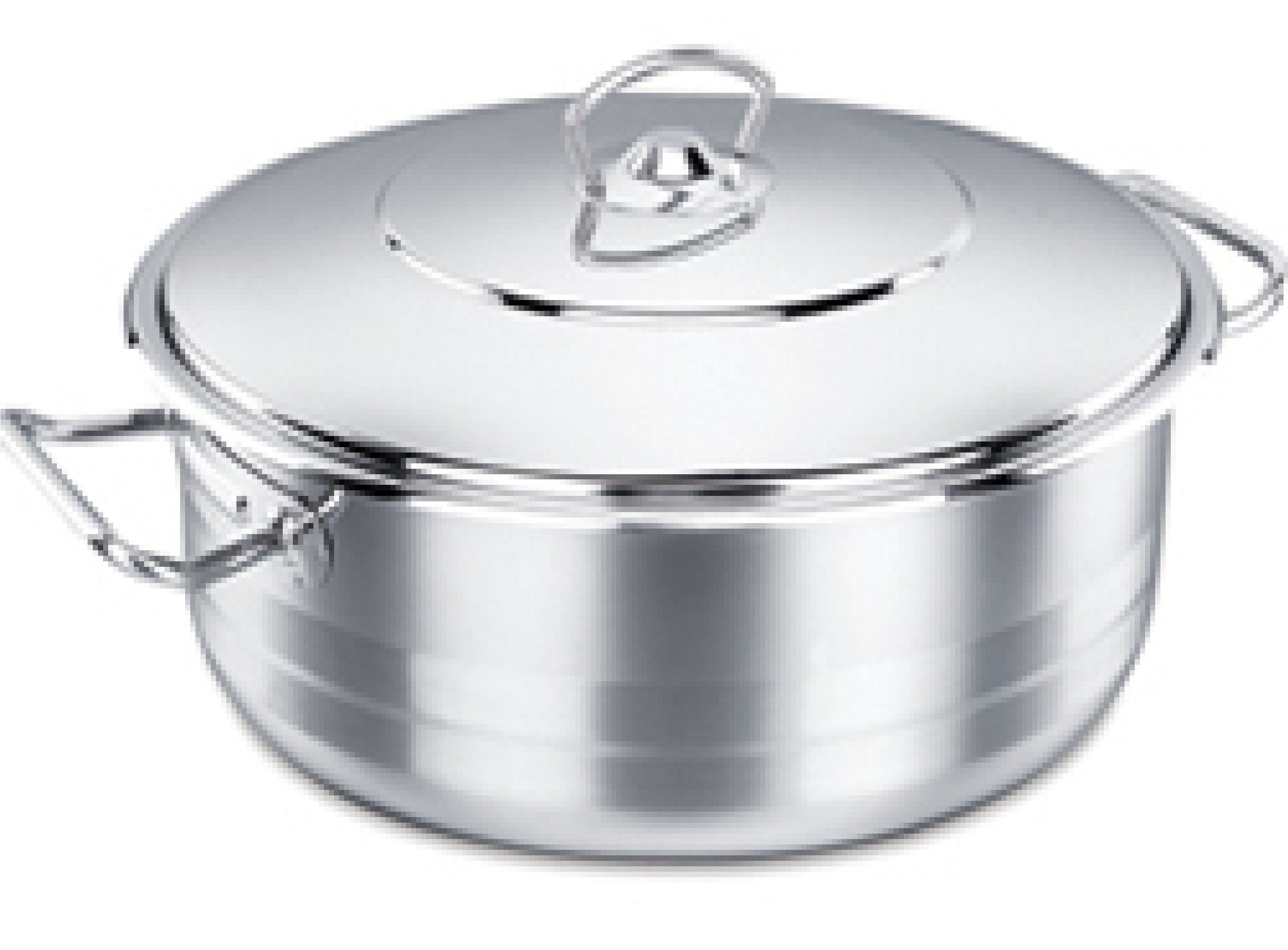 Korkmaz 5.75qt Stainless Steel Dutch Oven with Lid - Premium Cookware for Soups, Stews & Braising - Perfect for Stovetop, Oven & Camping Cooking