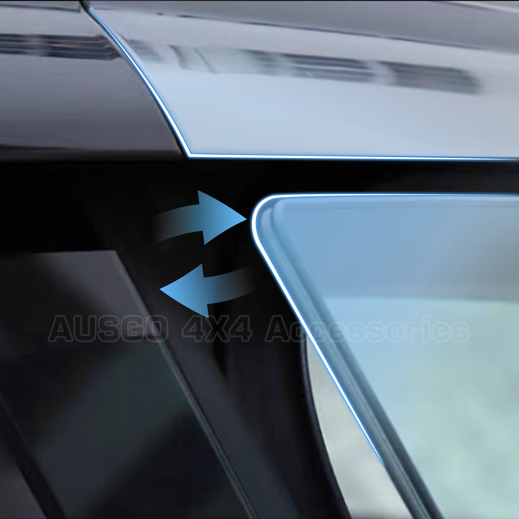 Premium Injection Molded Weather Shields for Tesla Model Y (2022-2025) - Wind & Rain Protection for Car Windows - Perfect for All-Weather Driving & Outdoor Adventures