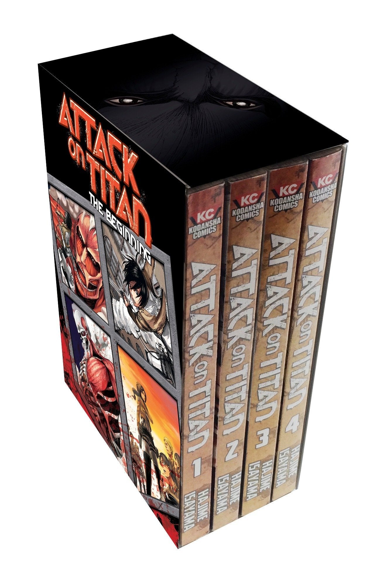 Attack on Titan Manga Box Set by Hajime Isayama - Complete Season 1 Collection, Japanese Anime Graphic Novels for Adults & Teens - Perfect for Anime Fans, Collectors and Manga Lovers