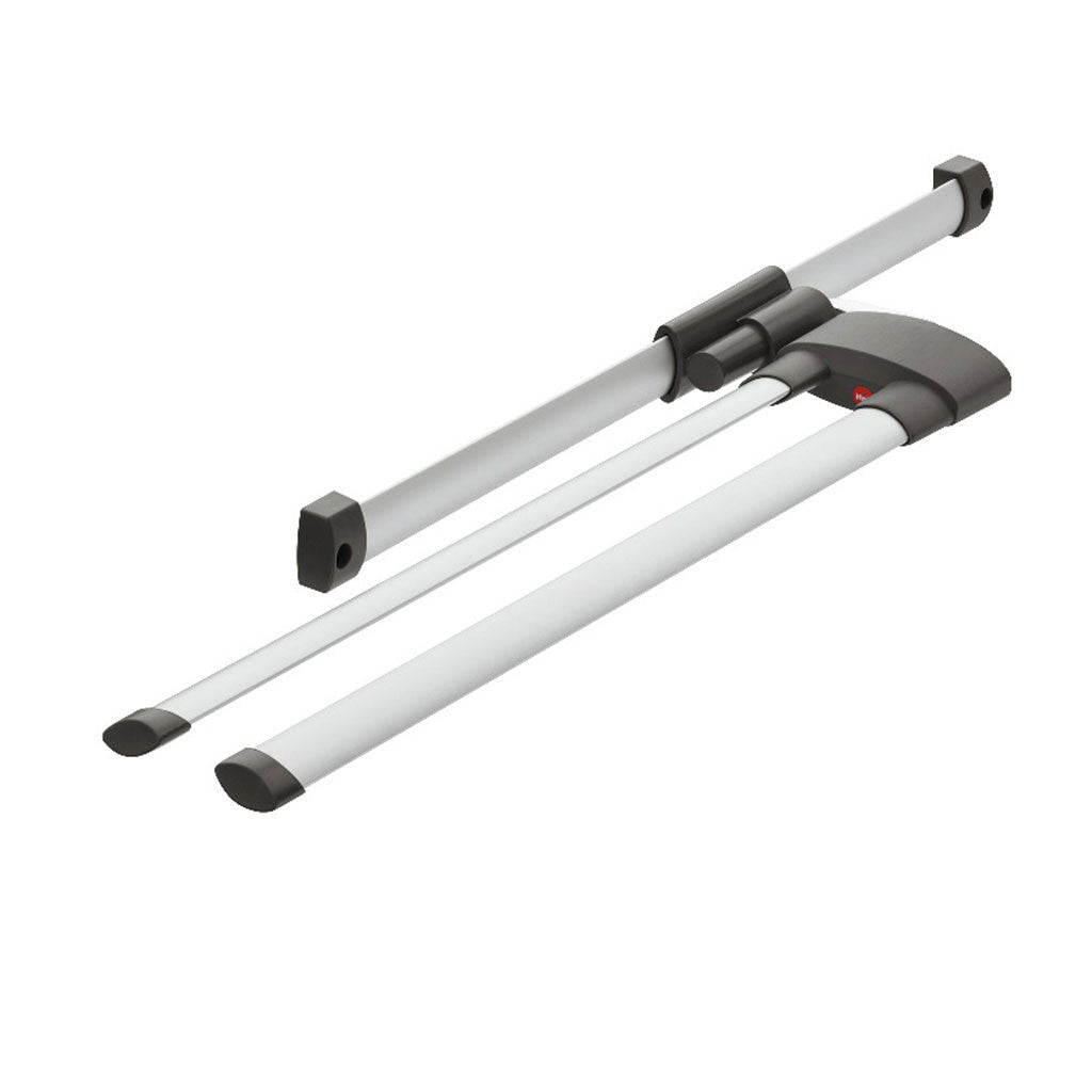 Hailo Alu Line 2-Arm Stainless Steel Towel Rail - Bathroom & Kitchen Towel Holder for Modern Homes