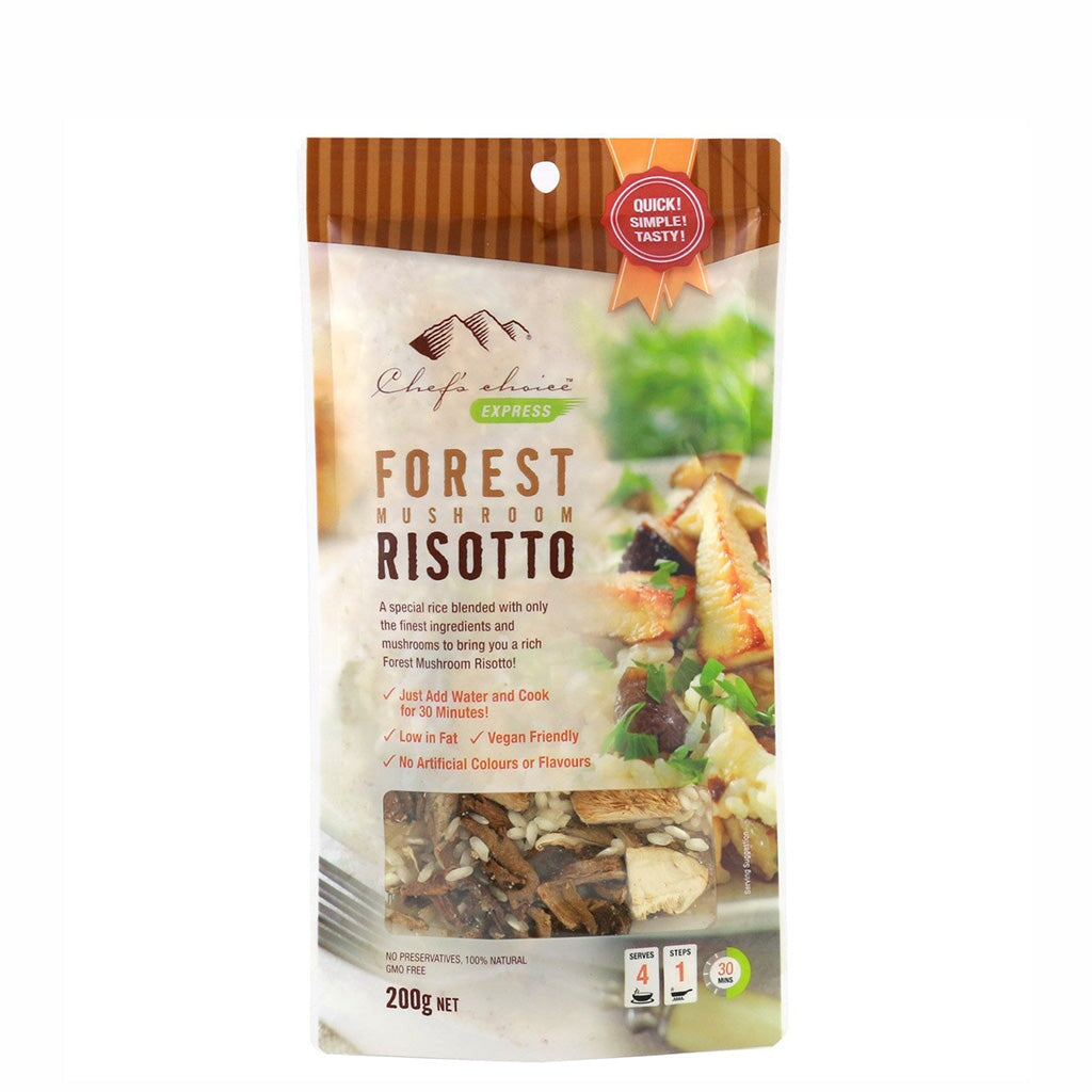 Premium Chefs Choice Forest Mushroom Risotto Mix - Authentic Italian Arborio Rice Blend with Porcini & Chanterelle Mushrooms - Perfect for Gourmet Dinners, Date Nights & Holiday Meals