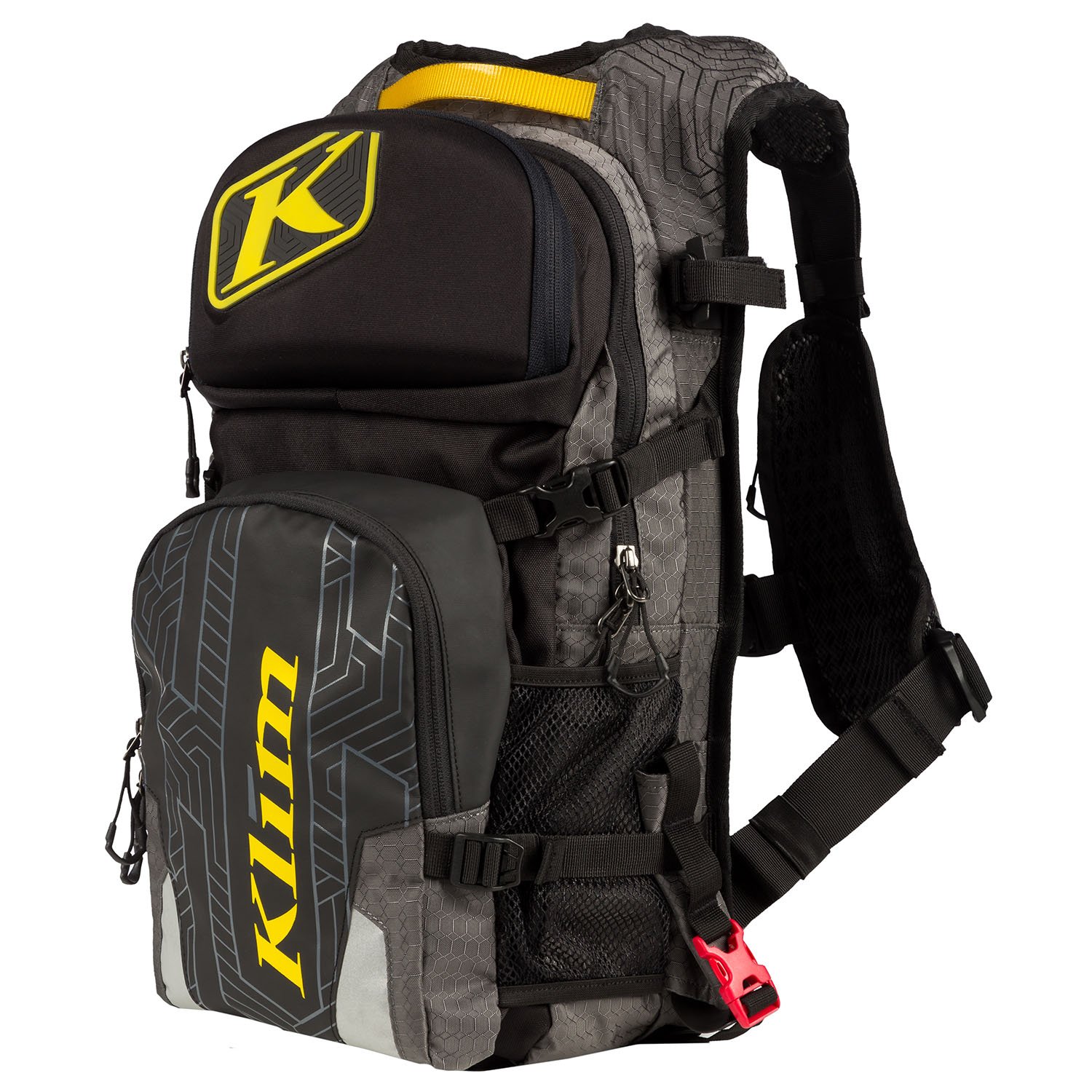 KLIM Nac Pak Technical Backpack - Waterproof Hiking Backpack with Laptop Compartment, Gray - Perfect for Outdoor Adventures, Travel & Daily Commute