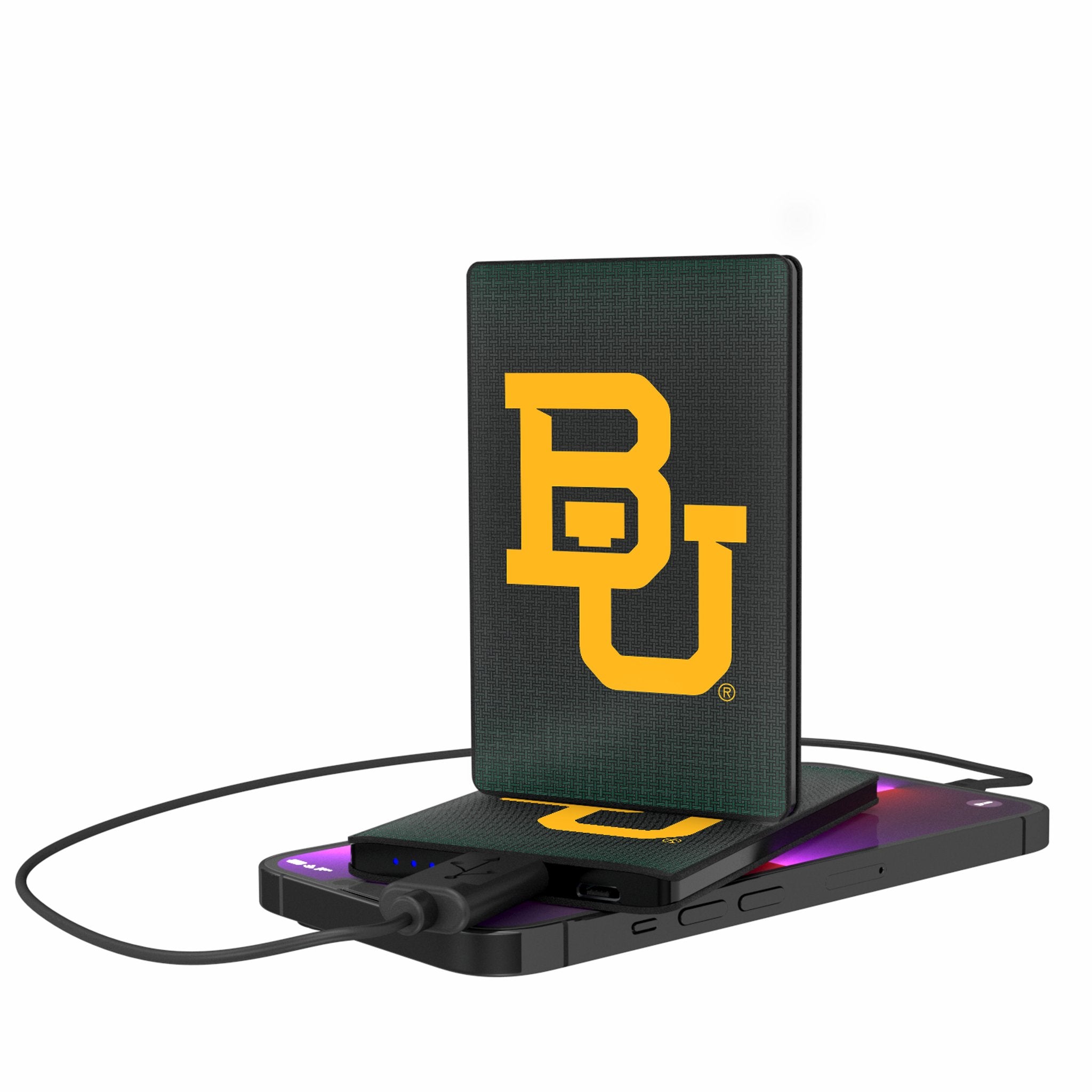 Baylor University Bears Portable 2500mAh Credit Card Power Bank - Ultra Slim Charger for Travel, Work & Campus Life