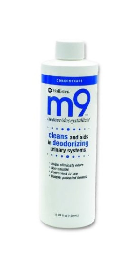 Hollister M9 Cleaner and Decrystallizer - 16 oz Bottle (Case of 12) | Ideal for Ostomy Care, Medical Equipment Maintenance & Crystallization Removal