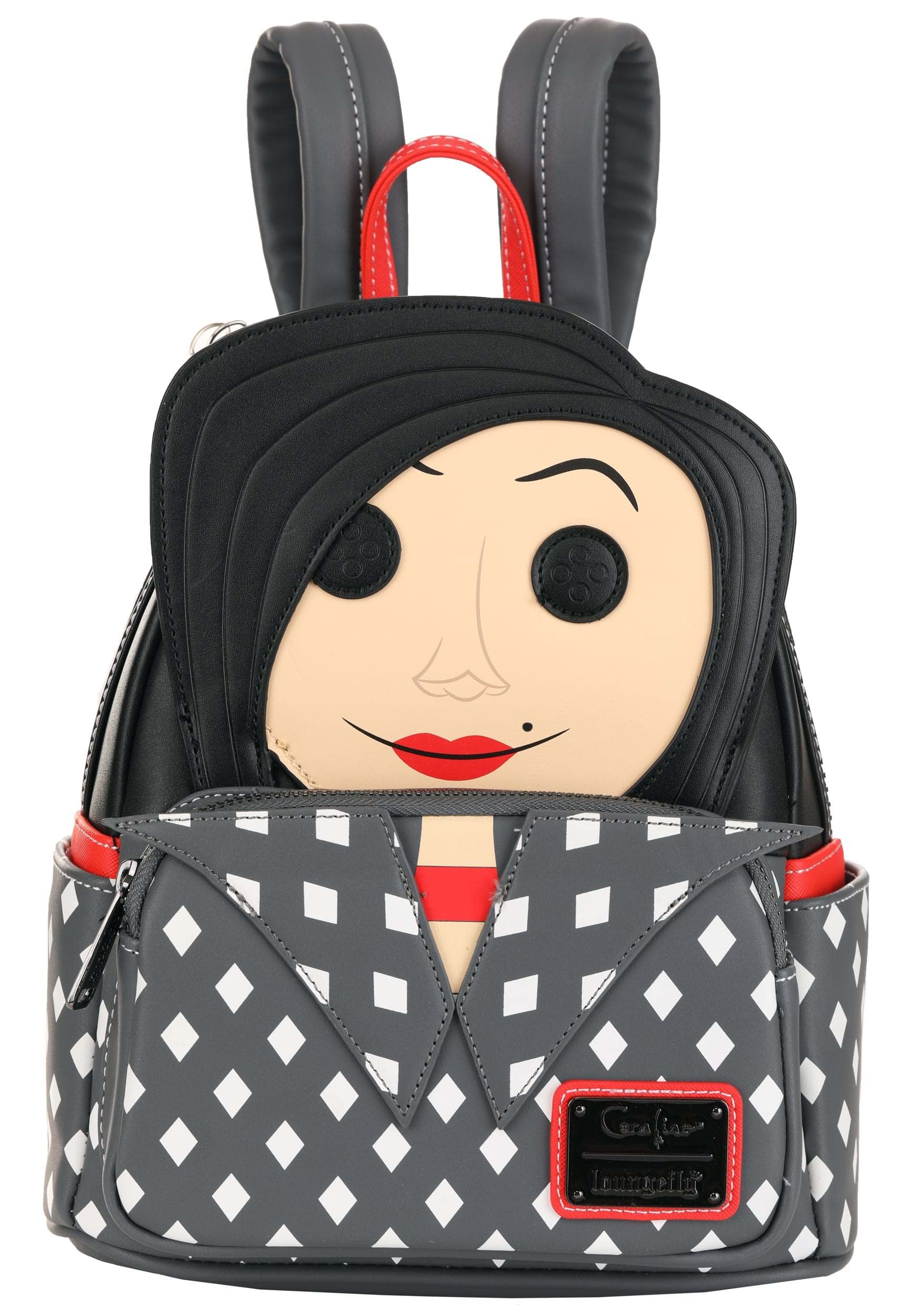 Loungefly Coraline Other Mother Mini Backpack - Official Licensed Novelty Cosplay Bag for Anime Fans, Halloween Costume & Comic Con Accessories - Perfect for Collectors, Gifts & Everyday Use