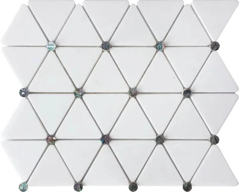 Luminous Pearls Mosaic Tiles - Pearl & Marble Elegance Glow in The Dark DIY Home Decor for Bathroom Backsplash and Kitchen Wall