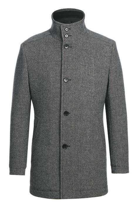 ALESSANDRO VITELLO Quilted Overcoat for Men - Premium Winter Coat with 830-12 Style Number | Warm Fashion Jacket for Business, Dating & Outdoor Activities