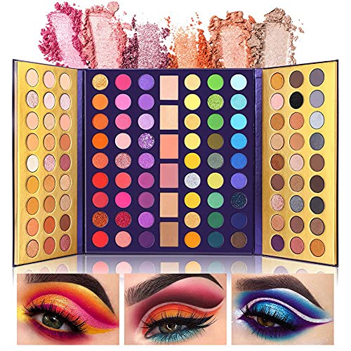 114-Color Rainbow Eyeshadow Palette - Matte & Shimmer for Professional Makeup