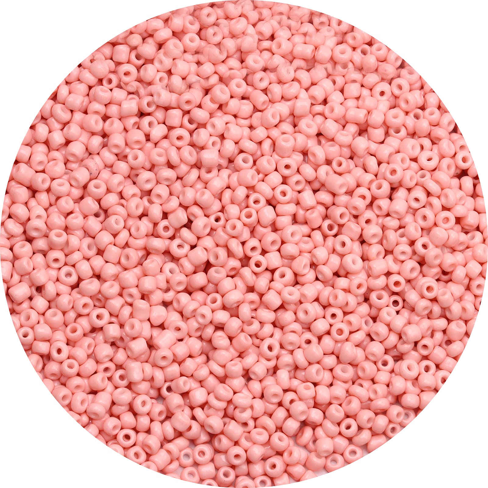 Yholin 3000pcs 3mm Glass Seed Beads Bulk - 8/0 Small Pony Beads for DIY Jewelry Making, Bracelets, Necklaces & Craft Projects | Beige & Pink Waist Beads with Spacer Beads & Tweezers | Perfect for Beading, Home Decor & Gift Making