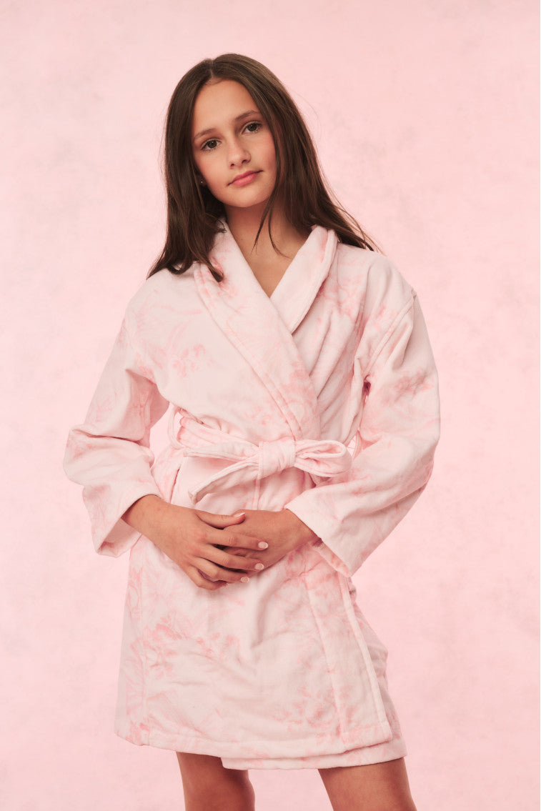 Soft & Cozy Kids Cotton Bath Robe - Hooded Bathrobe for Boys & Girls - Absorbent & Quick-Drying - Perfect for Bath Time, Pool, Spa & Lounging at Home