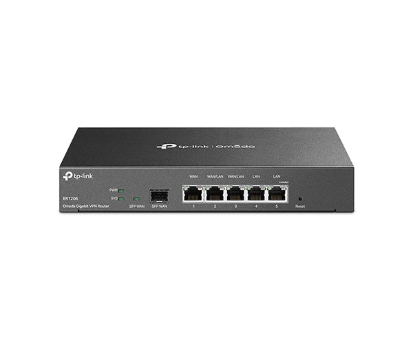 TP-Link ER7206 Omada Gigabit VPN Router | High-Speed Secure Networking for Home & Business | Ideal for Remote Work & Online Gaming